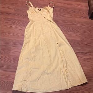 ShowPo. Maxi Milkmaid Yellow Women's Dress 4 NWT